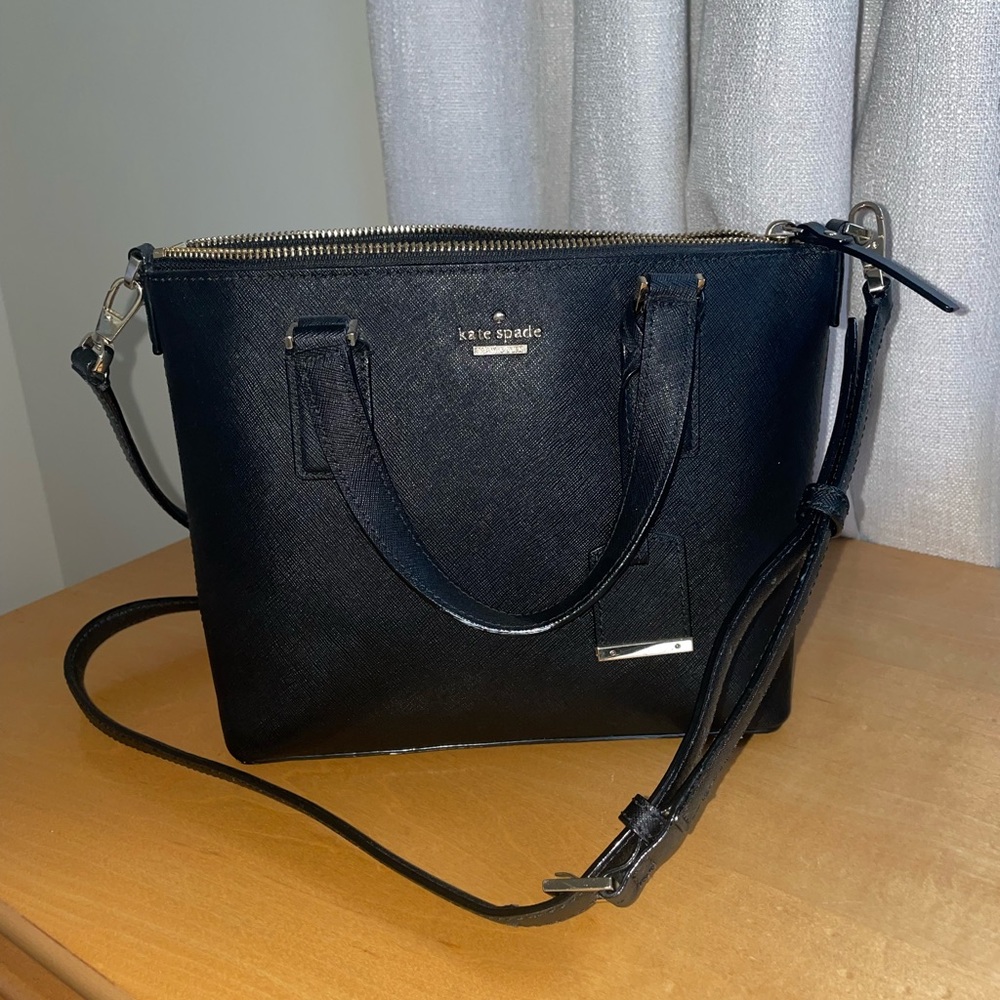 Black Kate Spade crossbody purse